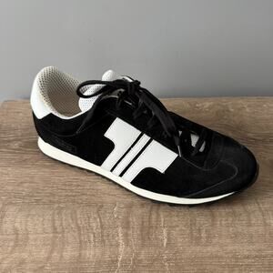 Tisza Martfu Sneakers Mens 10 EU 43 Black White Suede Made In Hungary